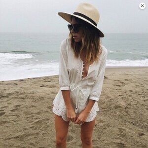 Spell White Eyelet Women Shorts